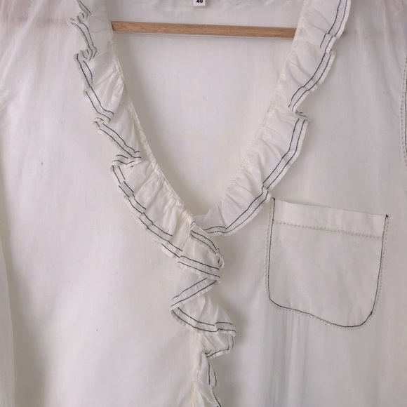 Sezane Capucine Blouse, Size 40 ~ fits like US 8 - Picture 3 of 4